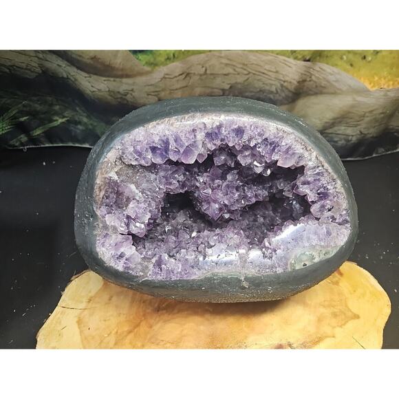 21.7LB Natural Amethyst geode quartz cluster crystal mineral specimen healing - Picture 12 of 12